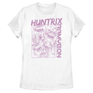 Womens KPop Demon Hunters Zoey Mira and Rumi Ramyeon T Shirt - 1 of 4