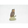 Collectible Wildlife Gifts | Great Horned Owl Toy, Realistic Plastic Model    1 3/4"   F204 B9 - 4 of 4