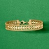 Ross-Simons Italian 18kt Gold Over Sterling Silver Heart-Motif Bracelet Size 7 - 3 of 4