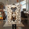 Dog Print Flannel Blanket, All Season Plush Throw for Couch, Bed, Camping, and Travel, Christmas Gift. - 2 of 4