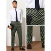 Lars Amadeus Men's Printed Pattern Slim Fit Dress Pants - 4 of 4