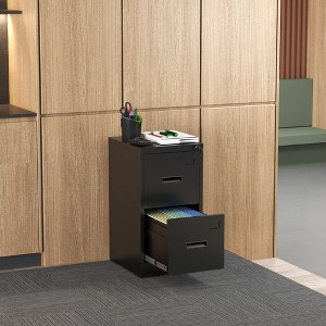 NicBex Locking File Cabinet with Drawers, Metal Space Saving Vertical Cabinet for Home & Office, Fits Letter/A4/Legal Files, Assembly Required, Black - 1 of 4