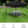 10x10 Pop Up Canopy Tent Outdoor Canopy with 1 Removable Sidewall, Commercial Instant Tent Shelter - 3 of 4