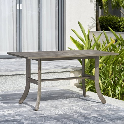 Hardwood outdoor dining table hot sale