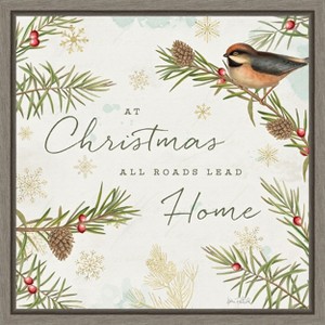 Amanti Art Christmas Tradition V (Bird) by Katie Pertiet Canvas Wall Art Print Framed 16 x 16-in. - 1 of 4