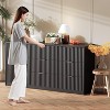 Modern Fluted 8/9-Drawer Dresser,Large Capacity Chest of Drawers with Metal Handles & Anti-Tip - 4 of 4
