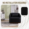 TiramisuBest Swivel Barrel Chair, Comfy Round Accent Sofa Chair for Living Room, 360 Degree Swivel Barrel Club Chair, Leisure Arm Chair - 2 of 4