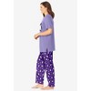 Dreams & Co. Plus Size Graphic Tee PJ Set - 4 of 4