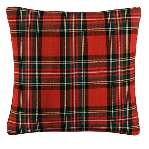 Red Plaid Throw Pillow Skyline Furniture Target