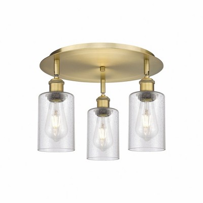 Clymer - 3 Light Flush Mount In Art Deco Style-9.38 Inches Tall and 15.63 Inches Wide