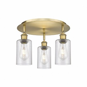Clymer - 3 Light Flush Mount In Art Deco Style-9.38 Inches Tall and 15.63 Inches Wide - 1 of 1