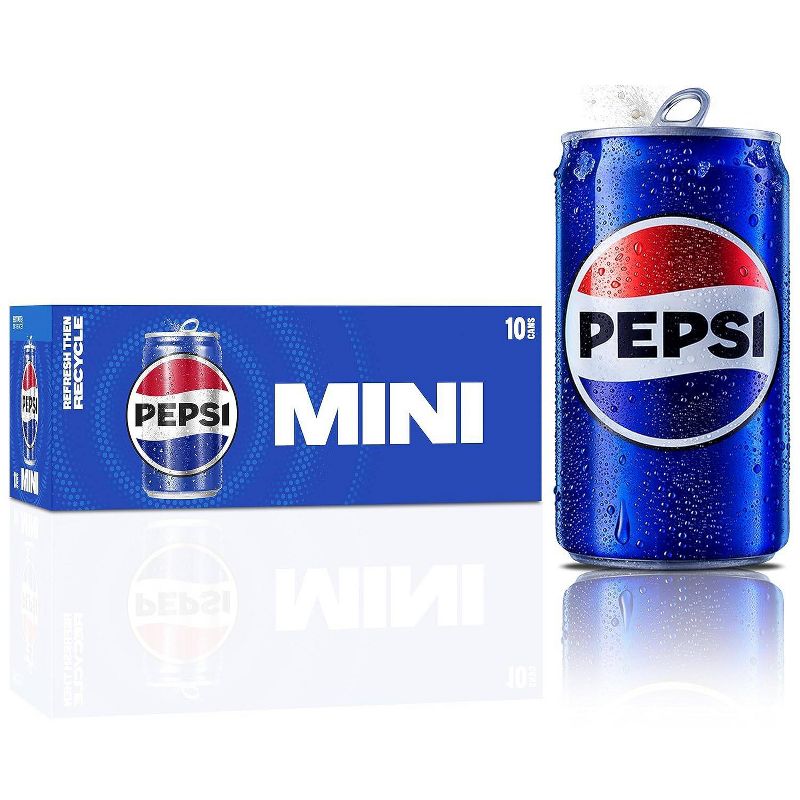 Pepsi - 10pk/7.5 fl oz Mini Cans, 1 of 4