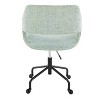 TiramisuBest Green Fabric Contemporary Adjustable Office Chair with 360¡ã Swivel, Cushioned Seats and Backs - 4 of 4