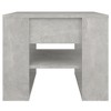 vidaXL Coffee Table Concrete Gray Engineered Wood Medium Coffee Table - Concrete Gray - 2 of 4