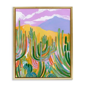Stupell Industries Abstract Cactus Plants Desert Dunes, 25" x 31" - 1 of 4