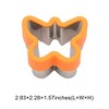 Unique Bargains Biscuit Cutter Medium Butterfly-Shaped Cookie Cutter Hand Wash Stainless Steel Plastic 2.8"x2.3"1.6" 1Pcs - 3 of 4