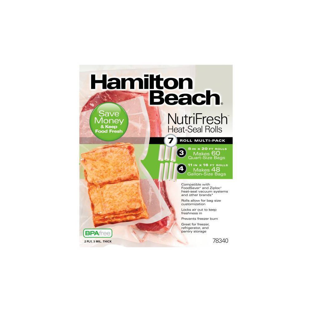 Photos - Vacuum Sealer Hamilton Beach 8" & 11" Seal Roll 7ct 78340 