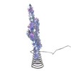 Kurt Adler 12.2-Inch Tinsel Star Tree Topper with Cool White LED Lights - 3 of 4