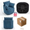 Modern Swivel Accent Chair with 360 Degree Rotation Upholstered Barrel Design for Living Room or Bedroom–Maison Boucle - 4 of 4