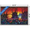 Trends International Danny Flynn - Red Jungle Framed Wall Poster Prints - 3 of 4