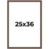 PosterPalooza | Elegant Brown Picture Frame - UV Acrylic, Foam Board Backing, Hanging Hardware - 2 of 4