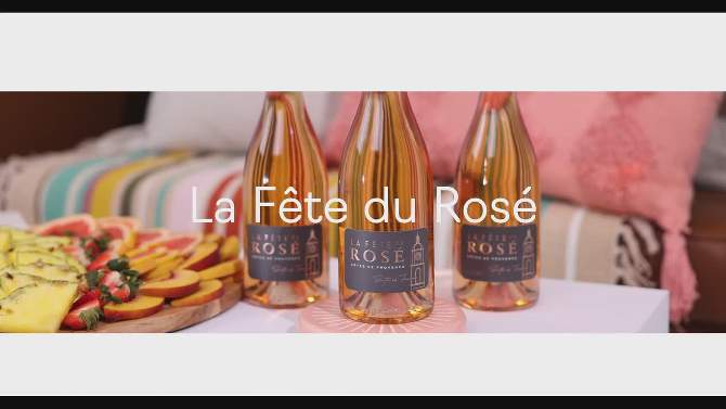 La F&#234;te du Ros&#233; C&#244;tes de Provence Wine - 750ml Bottle, 2 of 6, play video