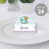 Big Dot of Happiness Let’s Be Mermaids - Baby Shower or Birthday Party Tent Buffet Card - Table Setting Name Place Cards - Set of 24 - 2 of 4