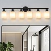 DAKAFUL Modern Bathroom Vanity Light, 4/5/6//8/10-Light Vanity Fixtures with Clear Glass Shade, Reversible Wall Sconces Over Mirror,for Bedroom - 2 of 4