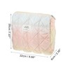 Unique Bargains Women's Portable Makeup Bag Pink Blue Yellow 1 Pc - 2 of 3