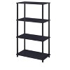 Kumasinova 4-Tier Industrial Bookshelf,Open Shelf Bookcase with Metal Frame,Modern Book Shelves for Bedroom,Living Room,Office - 4 of 4