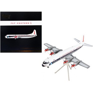 Lockheed L-188 Electra Commercial Aircraft White w/Blue Stripes "Gemini 200" Series 1/200 Diecast Model Airplane by GeminiJets - 1 of 3