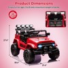 Jojoka 12V Power Wheels for Kids with Remote, Electric Car Ride On with Bluetooth, 3-Speed, Dual Motors - 2 of 4