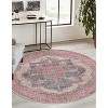 Unique Loom Nostalgia Ella Floral Washable Indoor Flatweave Woven Area Rug - 3 of 4