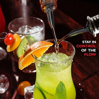 Black Stainless Steel 8-Piece Cocktail Shaker Bar Tool Set