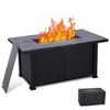 52" Propane Fire Pit Table, 50000BTU Rectangle Fire Table with Cover & Rain Cover, Sturdy Steel and Iron Fence Surface, CSA Safety Certified - 2 of 4