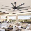 Airsurfer Ceiling Fan with Integrated LED Light and Remote Control, 84 inch Ceiling Fan with Reversible DC Motor Ceiling Fan for Large Room - 2 of 4