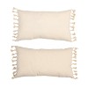 Transpac Fabric Embroidered Cozy Pillow Set of 2 Christmas Home Decorations - 3 of 3