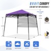 EAGLE PEAK 8x8ft Pop Up Canopy with Sidewall, 8x8 Base 6x6 Top - 3 of 4