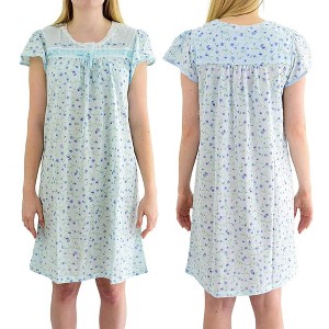 Ezi Cotton Nightgown for Women – Soft & Breathable Sleep Dress - 1 of 4
