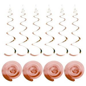 Unique Bargains Party PVC Spiral Design Hanging Swirls Decoration 18 Pcs - 1 of 4