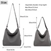 FATMOON Tote Bag Women Large Crossbody Bag Stylish Handbag for Women Corduroy Hobo Bag Fashion shoulder Bag Purse - 3 of 4