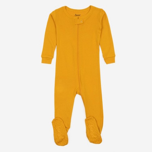 Solid color footie pajamas hotsell