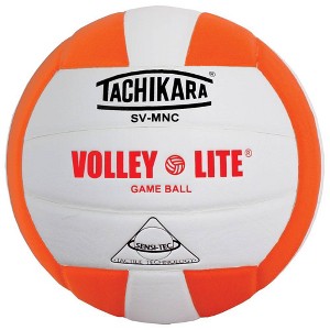 Tachikara SVMNC.ORW Indoor Sensi Tec Composite VolleyLite Volleyball - Orange/White - 1 of 1