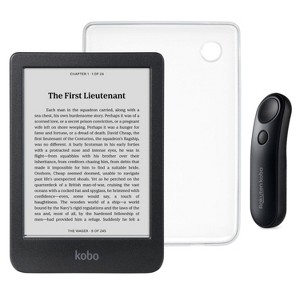 Kobo Clara BW eReader with SleepCover & Black Page Turner Remote Bundle - 1 of 4