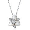 Guili Sterling Silver Cubic Zirconia Floral Pendant - 2 of 2