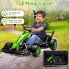 24V Kids Ride On Go Kart, 7.5 mph Drifting Car, 7AH Battery, 200W x2 Motors, Adjustable Legroom, Power Display, Max 135 lbs - 3 of 4