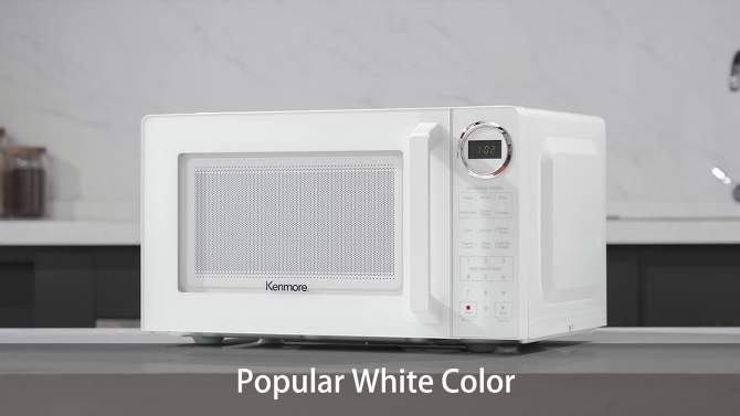 Kenmore 900W Countertop Microwave White, 2 of 7, play video
