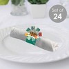 Big Dot of Happiness Tropical Luau - Hawaiian Beach Party Paper Napkin Holder - Napkin Rings - Set of 24 - 2 of 4