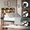 Queen Size LED Metal Bed Frames Built-In Charging, Platforrm Storage Bed Frames Under-bed Storage and Noise Free Design - 3 of 4