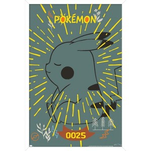 Trends International Pokémon - Pikachu Peaceful Nature Framed Wall Poster Prints - 1 of 4